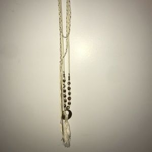 Long Free people blonde necklace
